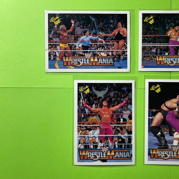 24 WWF WCW 90's Wrestling Trading Cards Classic Hulk Hogan Andre Giant Bret Hart - Picture 9 of 14